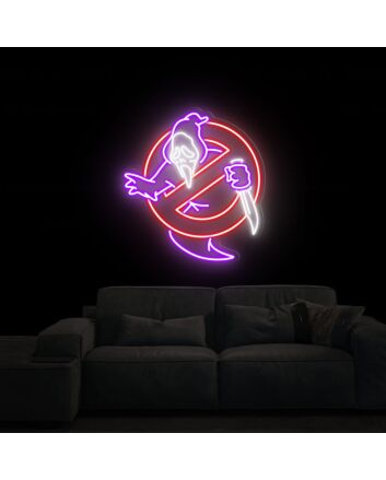 Transform Your Space into a Spooktacular Haven with Devil Neon Sign Ghost Neon Sign for Halloween Parties, Home, and Bar Wall Decor.
