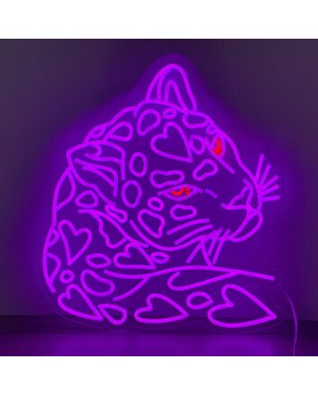 Brighten Your Space: From Office to Bar with the Jaguar Led Neon Sign Wall Hangings Animal Neon Art Neon.