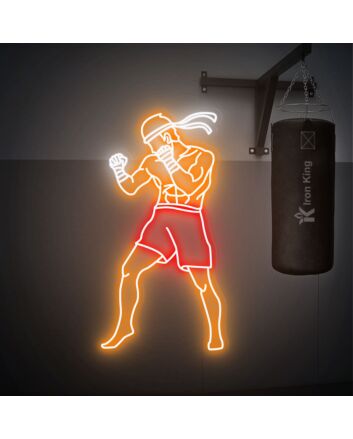 Elevate Your Space with a Muay Thai Fighter Neon Sign: Perfect for Home Gyms, Boxing Studios, and Sports-Themed Game Rooms.
