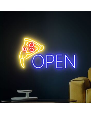 Light Up Your Pizzeria or Home Kitchen with the Vibrant Pizza Neon Sign Open Pizza Led Sign Restaurant Sign – Perfect for Businesses, Theme Parties, and Food Lovers.