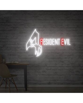 Brighten Up Your Gaming Haven: Resident Evil 4 Neon Sign, Perfect for Game Room, Home Movie Nights, and Themed Parties