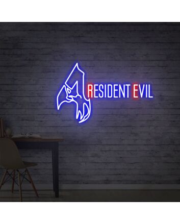 Brighten Up Your Gaming Haven: Resident Evil 4 Neon Sign, Perfect for Game Room, Home Movie Nights, and Themed Parties