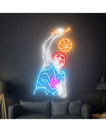 Slam Dunk Sakuragi Hanamichi Neon Sign Wall Decor: Brighten Up Your Home, Office, or Bar with Anime Flair.