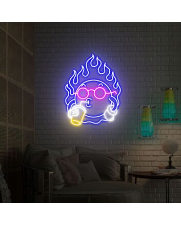 Brighten Your Space: Sun Neon Light Decorations Perfect for Home, Office, and Vibrant Celebrations.