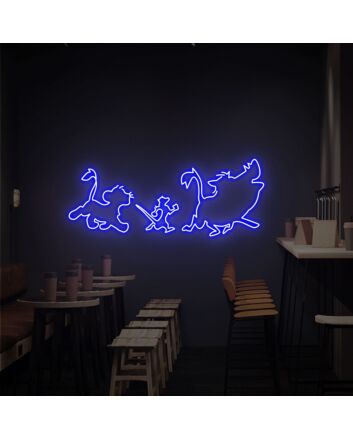 Brighten Your Space with The Lion King Neon Sign: A Perfect Addition for Game Rooms, Home Bars, and Vibrant Parties.