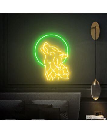 Bring the Wild into Your Space: Wolf Wall Art Wolf Head Neon Light Handmade Neon Sign for Home Decor, Bars, and Themed Events