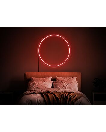 Brighten Your Space in Style: Circle Neon Sign ZEN Circle, LED Sign Japanese Enso Sign Wall Decor for Home, Office, Storefronts, and Zen-Inspired Weddings