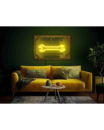 Enhance Your Man Cave, Storefront or Wedding with Customized Ambiance using the Garage Neon Sign - Perfect as Your Name Garage Sign, Dad's Garage Tribute, or Unique Wall Decor.