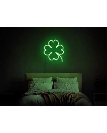 Brighten Your Home, Bar, or St. Patrick's Day Celebrations with the Lucky Clover Neon Sign Neon Sign Clover Led 4 Leaf Clover Neon Shamrock Sign Spring Neon.