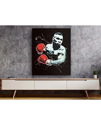 Elevate your man cave, sports bar, or office space with the electrifying Mike Tyson Boxing wall art Pop art LED UV neon sign.