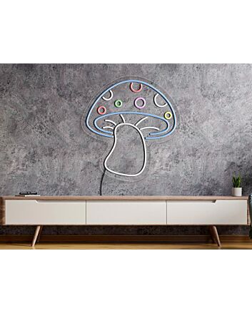 Brighten Your Space for Parties, Bedrooms, and Bars with the Mushroom Neon Sign - A Cool Addition to Any Decor!