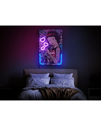 Brighten Your Wedding, Bar, or Home Decor with the Enchanting Snow White Neon LED Wall Art LED UV Neon Sign