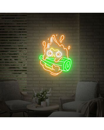 Bring your gaming sanctuary and favorite anime to life with the Anime Fire Sign Gaming Sign Wall Art Decor Handmade Neon Gifts - perfect for home decor, office vibes, or your next cosplay event.