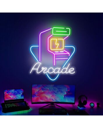 Revamp Your Entertainment Space: Arcade Game Room Party Light Neon Bar Sign - Perfect for Bars, Man Caves, and Birthday Celebrations