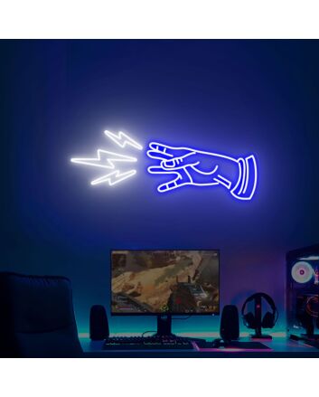 Enhance Your Gaming Space or Party Ambiance with the Bioshock Plasmids LED Neon Sign, Perfect for Game Rooms, Bars, and Geek Chic Weddings.