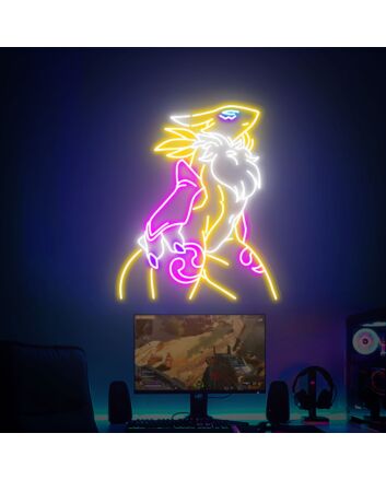 Brighten Your Gamer Space: Digimon Renamon Led Neon Sign for Home Decor, Gaming Rooms, and Anime Parties
