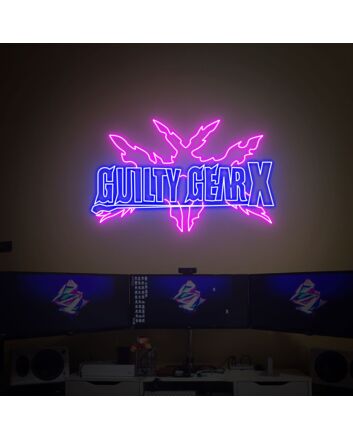 Elevate Your Gaming Space or Surprise Your Boyfriend with the Guilty Gear Led Neon Sign, Perfect for Bedrooms, Game Rooms, and Bars.