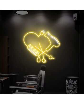 Brighten Your Salon or Create a Stylish Ambience at Home with the Hairdressing Studio Led Neon Sign Hairstylist Salon Led Light.