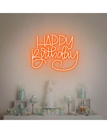Celebrate in Style: Happy Birthday Led Neon Sign for Vibrant Home Decor and Memorable Kids Party Celebrations