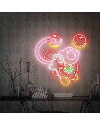 Brighten Up Your Space: Kawai Led Neon Sign Wall Art Decor Gift - Perfect for Home, Office, Bar, and Wedding Ambiance
