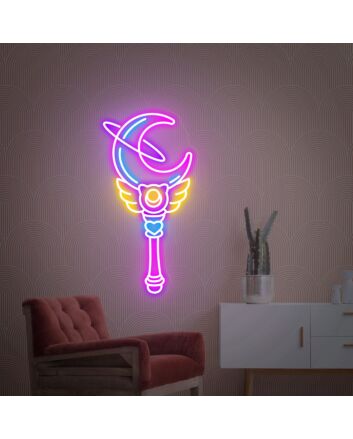 Brighten Your Space: From Home to Gaming Den with Magic Stick Led Neon Sign: Perfect for Dorm, Bar, and Kawaii Anime Enthusiasts