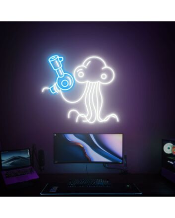 Level Up Your Gaming Sanctuary and Event Spaces with Mars People Metal Slug LED Neon Sign - Perfect for Home Decor, Office Glam, and Lively Bar Settings.
