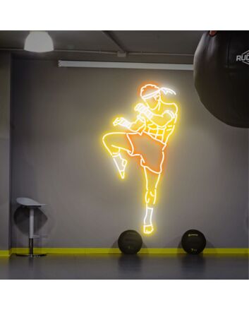 Brighten Up Your Boxing Gym, Man Cave, or Sports Bar with the Muay Thai Art Led Neon Sign Wall Art – The Perfect Decor Gift