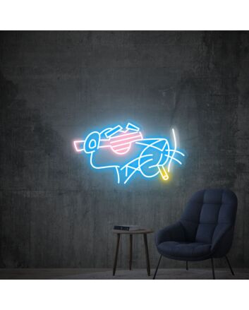 Brighten Up Your Gaming Oasis and Vibrant Parties with Pink Panther Led Neon Sign Decor