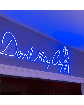 Neon sign for Devil May Cry