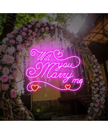 Elevate Your Proposal, Wedding, and Celebratory Events with Will You Marry Me Led Neon Sign Party Decor Wall Art.