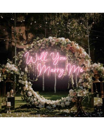 Brighten Your Special Moment: Perfect for Proposals, Weddings, and Romantic Celebrations with Will You Marry Me Wedding Led Neon Signs.