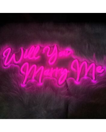 Brighten Your Special Moment: Perfect for Proposals, Weddings, and Romantic Celebrations with Will You Marry Me Wedding Led Neon Signs.