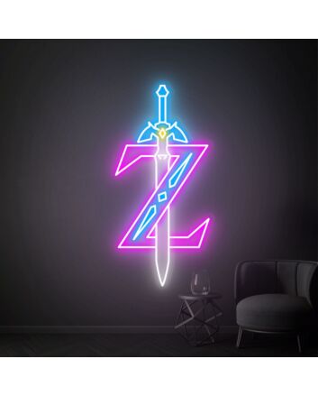 Bring the Adventure to Your Space: Zelda Led Neon Sign Legend Of Zelda Art, Perfect for Gaming Rooms, Bars, and Fan Events.