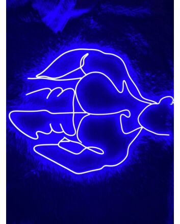 Brighten Your Bar, Club, or Gay Pride Event with Bikini Naked Male LED Neon Sign Gay Body Club Neon LED Sign Blue.