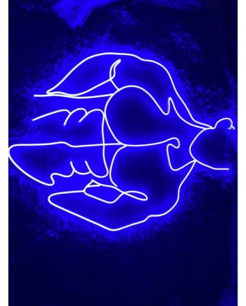Brighten Your Bar, Club, or Gay Pride Event with Bikini Naked Male LED Neon Sign Gay Body Club Neon LED Sign Blue.