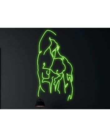 Brighten Up Your Bar, Club or Gay Pride Event with Bikini Naked Male Led Neon Sign Gay Body Club Neon Led Sign Green.