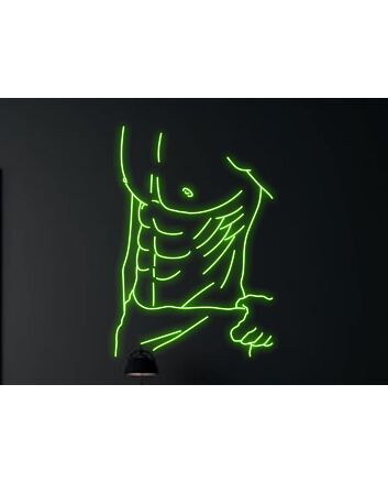 Light Up Your Bar, Club or Gay Pride Event with Bikini Naked Male Led Neon Sign - A Gay Charming Body Club Neon Led Sign Highlight.