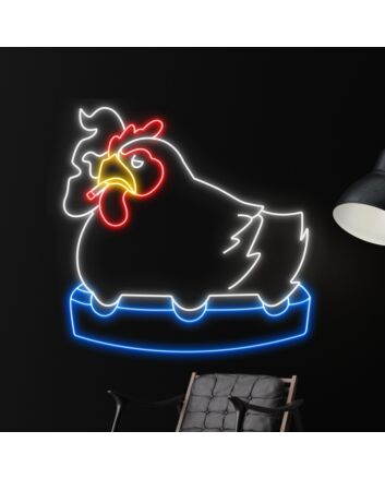 Brighten Your Bar, Home, or Smoke Shop with the Chicken Smoking LED Neon Sign - A Perfect Addition for an Edgy Vibe