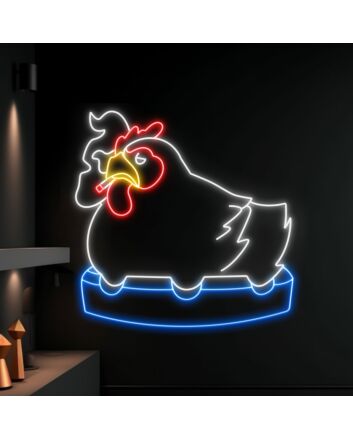 Brighten Your Bar, Home, or Smoke Shop with the Chicken Smoking LED Neon Sign - A Perfect Addition for an Edgy Vibe