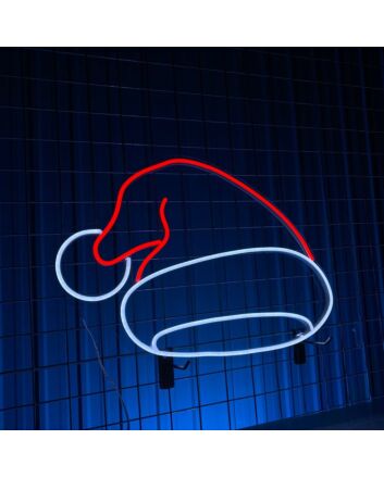 Brighten Your Festivities: Christmas Hat Led Neon Sign Tree Neon Light Perfect for Home Decor, Office Celebration, and Store Window Display.