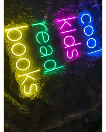 Brighten Your Reading Nook and Celebrate Literacy in Style with the Cool Kid Read Book Led Neon Sign - Perfect for Bedrooms, Libraries, and Book-Themed Events.