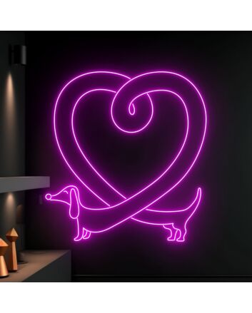 Brighten Up Your Space: Cute Dachshund Butt LED Neon Sign for Home Decor, Office Charm, and Fun Party Ambiance.