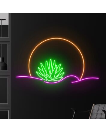 Brighten Up Your Coffee Bar, Club, and Home Gatherings with Desert Led Neon Sign Decor.