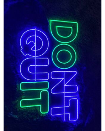 Brighten Your Office or Gym Ambiance with Dont Quit Led Neon Sign Motivational for an Inspirational Boost