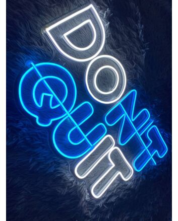 Brighten Your Office or Gym Ambiance with Dont Quit Led Neon Sign Motivational for an Inspirational Boost