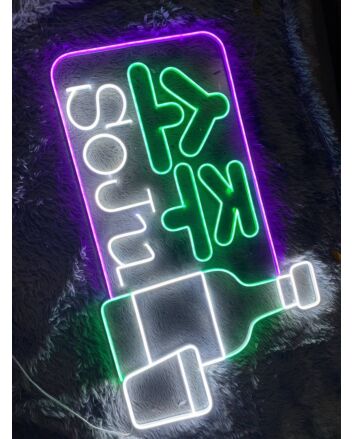 Brighten Your Bar, Office, or Home with the Enjoy Life Drink Soju Logo Led Neon Sign – Perfect for Creating a Lively Atmosphere at Parties & Weddings!