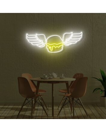 Burger Angel LED Sign