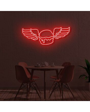 Burger Angel LED Sign