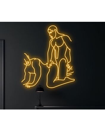Brighten Up Your Home, Bar, or Wedding with a Gay Couple Making Love Led Neon Sign Light: A Symbol of Love and Inclusion.