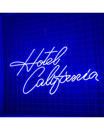 Brighten Up Your Space: Hotel California Led Neon Sign Custom Text Quote Neon Led Sign for Bar, Wedding, and Office Ambiance.